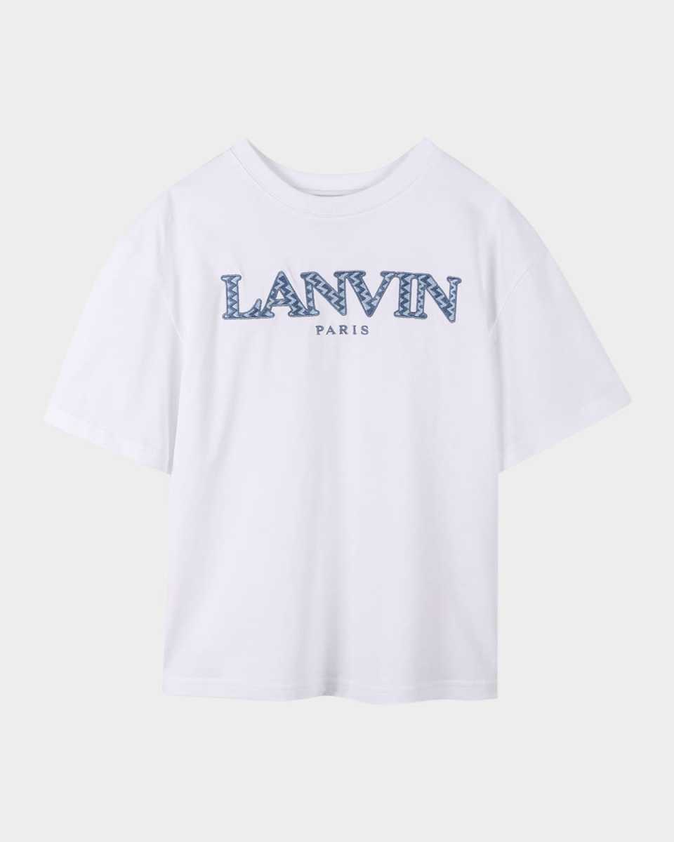 Boy's Logo-Embroidered T-Shirt, Size 4-6
